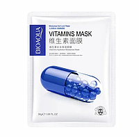 Тканевая маска-невидимка для лица BIOAQUA с ниацинамидом Vitamin B3 увлажняющая