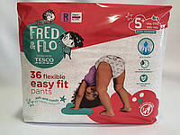 Підгузки-трусики Fred&Flo (Tesco) pants 5+ (10-17кг) в упаковці 36 шт.