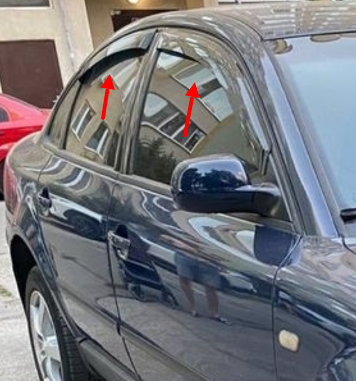 Дефлектори вікон VW Passat B5 седан с 1997-2001-2005 Вітровики Фольцваген Пассат Б5, фото 1