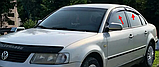 Дефлектори вікон VW Passat B5 седан с 1997-2001-2005 Вітровики Фольцваген Пассат Б5, фото 3