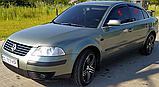 Дефлектори вікон VW Passat B5 седан с 1997-2001-2005 Вітровики Фольцваген Пассат Б5, фото 9