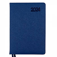 Ежедневник датированный 2024 (368 стр, А5, линия, синий) Leo Planner Escalada 252440