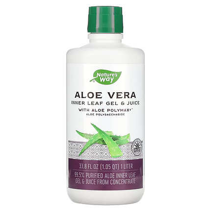Алое вера органічний сік Nature's Way Aloe Vera Gel & Juice 1 L, фото 1