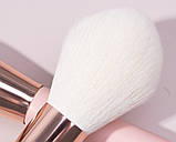 Набір пензлів для макіяжу Zoreya Motion пудровий 25шт, фото 8