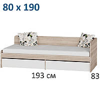 Кровать диван односпальная детская тахта 80х190 с ящиками в спальню