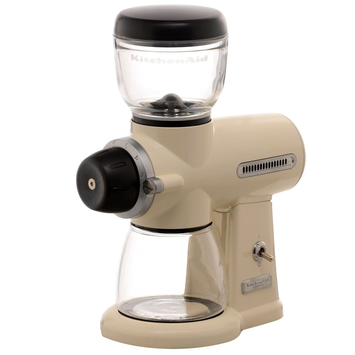 Кавомолка KitchenAid 5KCG100EAC, електрична жорнова, кремова