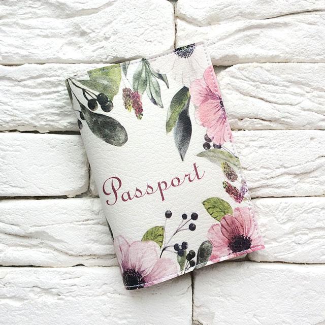Обкладинка для паспорта Flowers