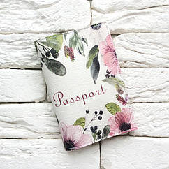 Обкладинка для паспорта Flowers