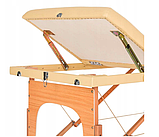 Дерев'яний складаний масажний стіл Klarfit MT 500 бежевий, фото 7
