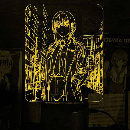 Акриловий світильник-нічник Макіма жовтий tty-n002336, фото 1