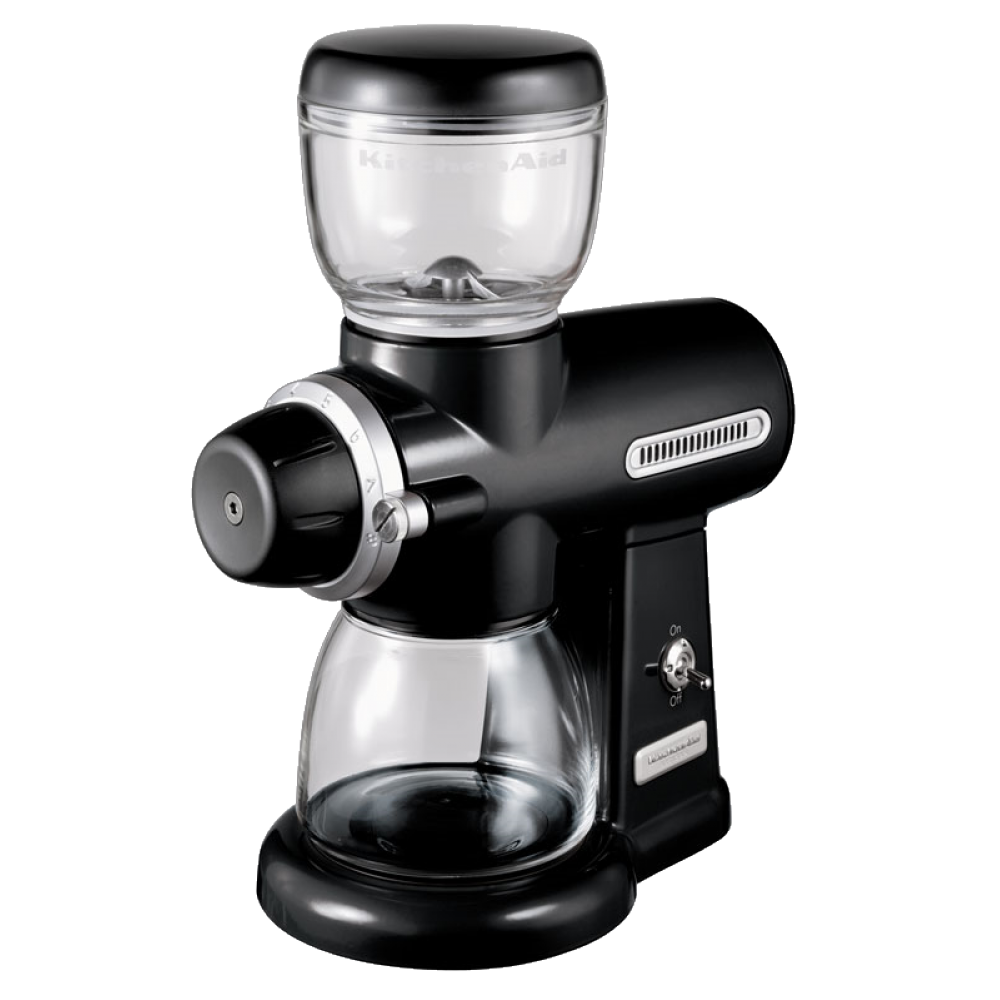 Кавомолка KitchenAid 5KCG100EOB, жорнова електрична, чорна
