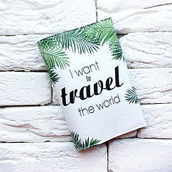 Обкладинка на паспорт Листя пальми