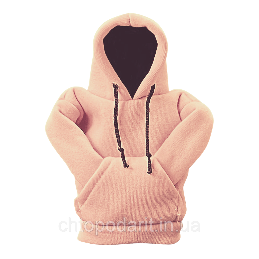 Кар Худі, Car Hoodie, аксесуар на кулісу, кофта на важіль КПП у машину толстовка персикового кольору Код 00-0065