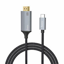 USB кабель Hoco UA13 Type C to HDMI (1800mm) чорний *