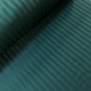 Страйп-сатин 100% бавовна (ТУРЦІЯ шир. 2,4 м) колір зелений смарагд (SAT-ST-FR-59)