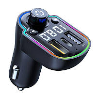 ZTB-A8 Bluetooth 5.0 Fm передатчик MP3 музыкальный плеер Тип-c + двойной USB автомобильное зарядное устройств