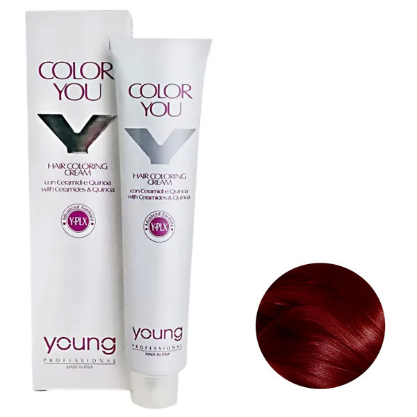 Young Color You Y-PLX Стійка крем-фарба для волосся_6.6 Biondo Scuro Rosso 100мл