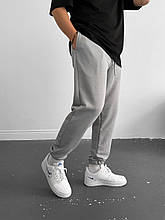 Чоловічі спортивні штани теплі (сірі) демісезонні якісні затишні комфортні А22403005