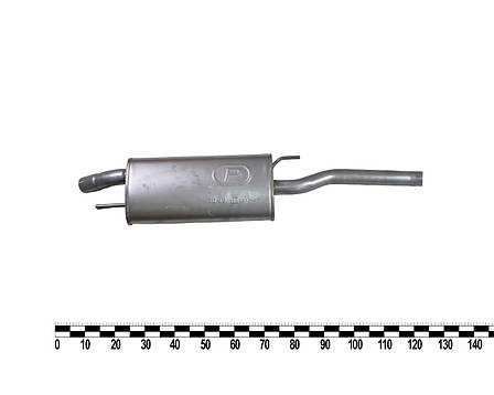 Глушник основний VW Golf III 2.0i Variant 93-97, алюмінізований, фото 3