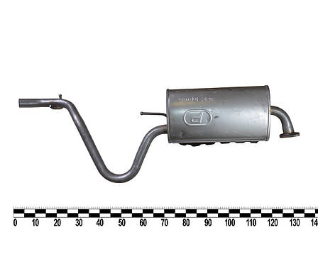 Глушник основний Hyundai i30 1.4, 1.6 Hatchback 05, 07-, алюмінізований, фото 3