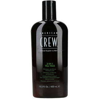 American Crew 3-in-1 Tea Tree_Шампунь, кондиционер и гель для душа 3в1 450мл