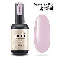 Камуфлювальна каучукова база для гель-лаку PNB UV/LED Camouflage Base Light Pink рожева, 17 мл