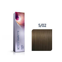 Wella ILLUMINA COLOR Стойкая крем-краска для волос 5/02 светло-коричневый натуральный матовый коричневый 60мл