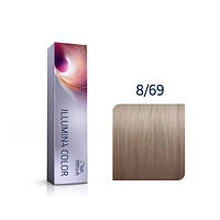 Wella ILLUMINA COLOR Стойкая крем-краска для волос 8/69 светлый блондин фиолетовый сандре 60мл