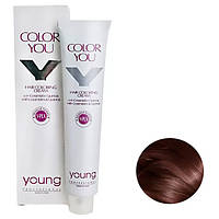 Young Color You Y-PLX Стойкая крем-краска для волос 5.4 Castano Chiaro Rame 100мл