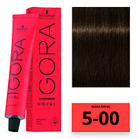 Schwarzkopf Igora Royal Color Перманентная крем-краска для волос 5-00 светло-коричневый натуральный экстра