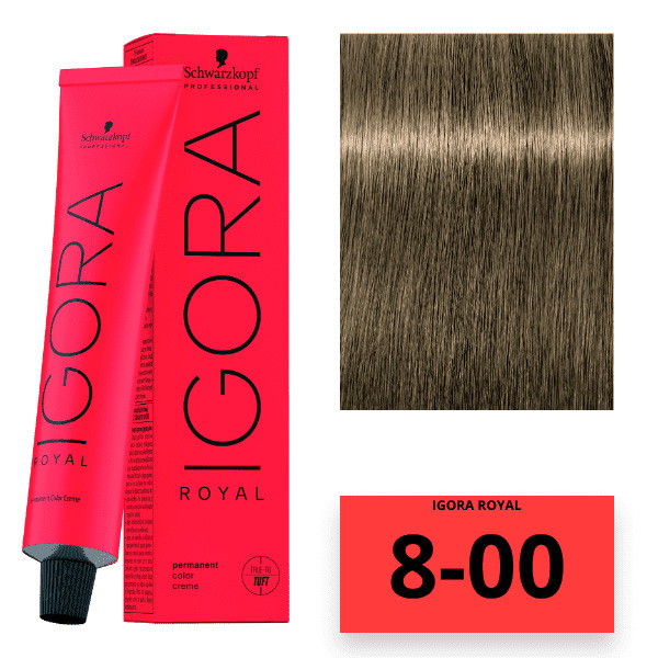 Schwarzkopf Igora Royal Color Перманентна крем-фарба для волосся 8-00 світло-русявий натуральний екстра 60 мл