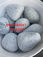 Камінь жадеит шліфований середній (відро 10 кг) для електрокаменки