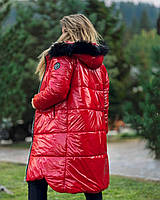 Зимнее тёплое женское пальто куртка с капюшоном Ткань moncler Размер 42-44 46-48 54-56 58-60