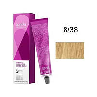 Londa Permanent Color Стойкая крем-краска для волос 8/38 светлый блонд золотисто-жемчужный 60мл