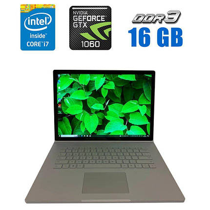 Ігровий ноутбук Microsoft Surface Book 2/ 15" 3240x2160 Touch/ i7-8650U/ 16GB RAM/ 512GB SSD/ GTX 1060 6GB, фото 1