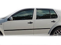 Дефлекторы окон (ветровики) HIC для Volkswagen Golf-4 HB 1997-2004 (VW07)