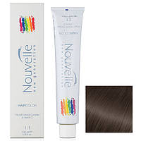 Nouvelle Hair Color Стойкая крем-краска для волос 7.12 пепельный блонд радужный 100мл