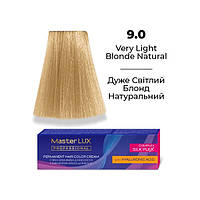Master LUX Стойкая крем-краска для волос 9.0 Очень светлый блонд натуральный 60мл