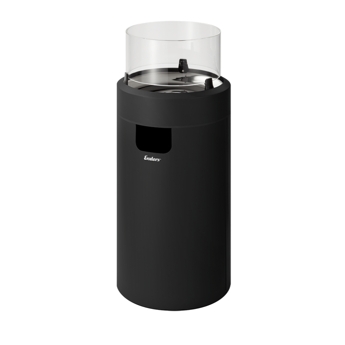 Вуличний газовий нагрівач — камін ENDERS NOVA LED M BLACK (2,5 кВт) Німеччина