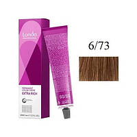 Londa Permanent Color Стойкая крем-краска для волос 6/73 темный блонд коричнево-золотистый 60мл