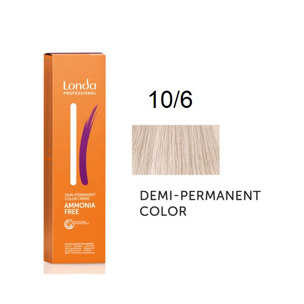 Londa Demi-Permanent Color Інтенсивне тонування_10/6 яскравий фіолетовий блонд 60мл