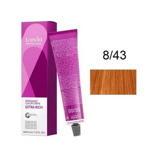 Купить Londa Permanent Color Стойкая крем-краска для волос 8/43 светлый ...