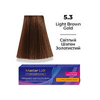 Master LUX Стойкая крем-краска для волос 5.3 Светлый шатен золотистый 60мл