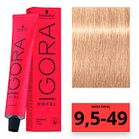 Schwarzkopf Igora Royal Color Перманентная крем-краска для волос 9,5-49 пастельный блондин бежевый фиолетовый