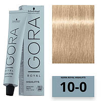 Schwarzkopf Igora Royal Color Highlifts Перманентная крем-краска 10-0 ультра блондин натуральный 60мл