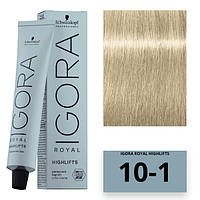 Schwarzkopf Igora Royal Color Highlifts Перманентная крем-краска 10-1 ультра блондин сандрэ 60мл