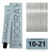 Schwarzkopf Igora Royal Color Highlifts Перманентная крем-краска 10-21 ультра блондин пепельный сандрэ 60мл