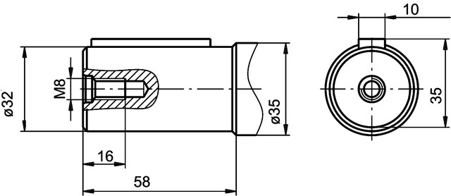 Вал гідромотора RW CB