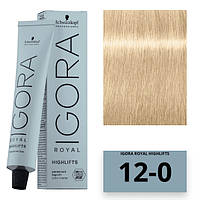 Schwarzkopf Igora Royal Color Highlifts Перманентная крем-краска 12-0 специальный блондин натуральный 60мл