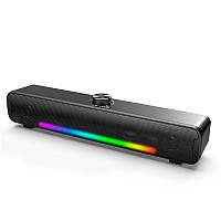 Колонка комп'ютерна бездротова ONIKUMA L16 RGB USB, чорна